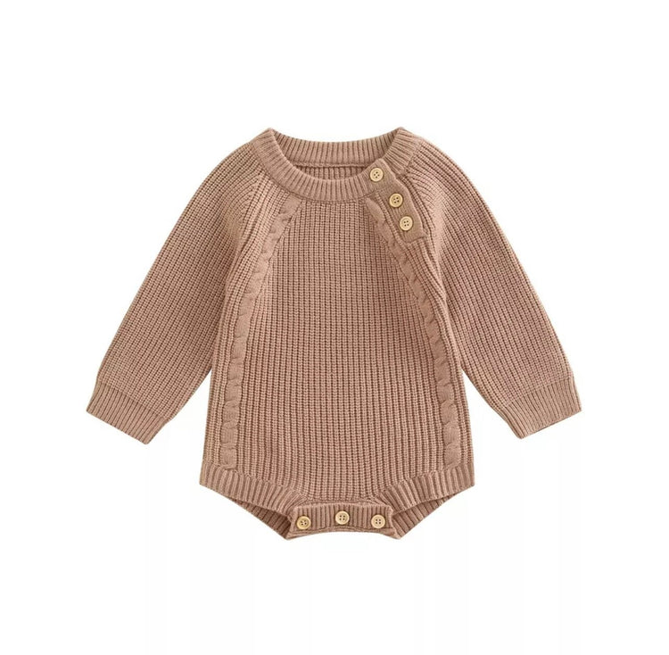 Baby Knit Sweatshirt ROMPER Bodysuit/baby girl/baby romper/baby sweatshirt/baby gift/baby shower/baby sweater/kids/infant/baby boy