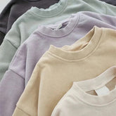 Cotton Sweatshirt Rompers - Hippo Boutique