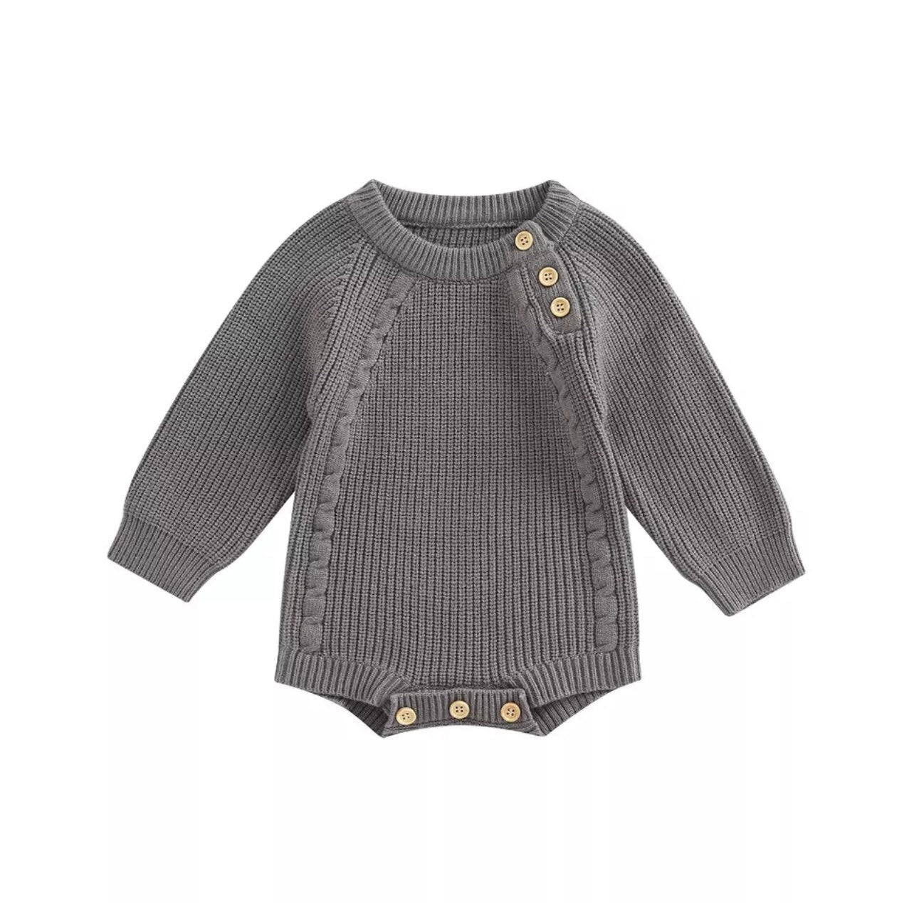 Baby Knit Sweatshirt ROMPER Bodysuit/baby girl/baby romper/baby sweatshirt/baby gift/baby shower/baby sweater/kids/infant/baby boy