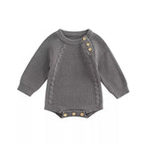 Baby Knit Sweatshirt ROMPER Bodysuit/baby girl/baby romper/baby sweatshirt/baby gift/baby shower/baby sweater/kids/infant/baby boy