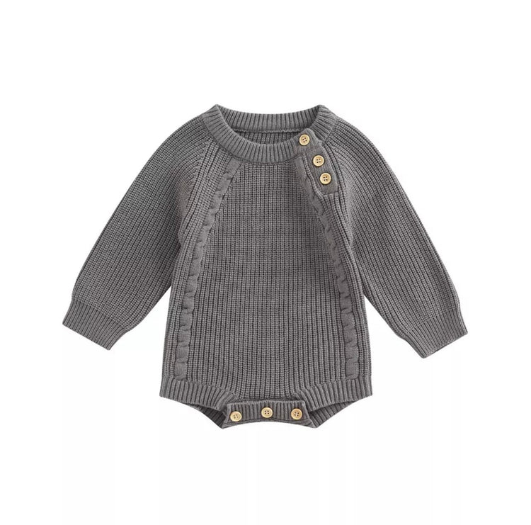 Baby Knit Sweatshirt ROMPER Bodysuit/baby girl/baby romper/baby sweatshirt/baby gift/baby shower/baby sweater/kids/infant/baby boy