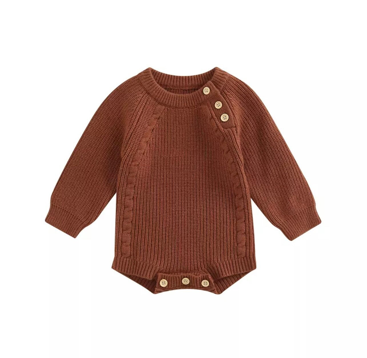 Baby Knit Sweatshirt ROMPER Bodysuit/baby girl/baby romper/baby sweatshirt/baby gift/baby shower/baby sweater/kids/infant/baby boy