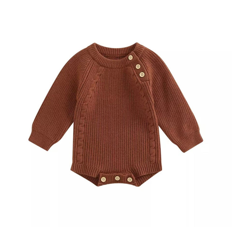 Baby Knit Sweatshirt ROMPER Bodysuit/baby girl/baby romper/baby sweatshirt/baby gift/baby shower/baby sweater/kids/infant/baby boy
