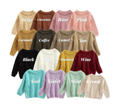 Oversized Cotton knit Baby and Toddler Sweatshirts/baby sweatshirt/baby gift/baby shower/baby clothes/knit sweater/kids/toddler/