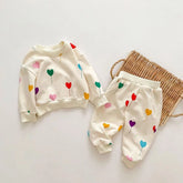 Heart Balloons 2 piece baby set - Hippo Boutique
