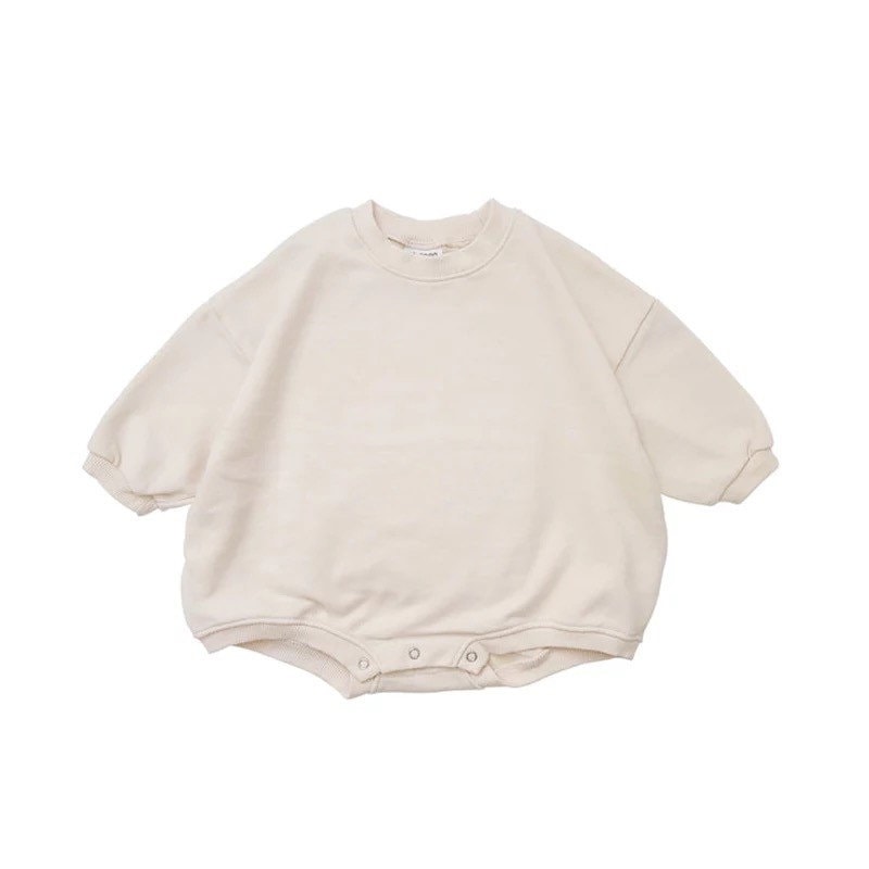 Cotton Sweatshirt Rompers - Hippo Boutique