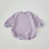 Cotton Sweatshirt Rompers - Hippo Boutique