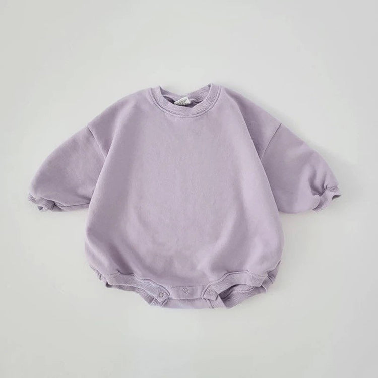 Cotton Sweatshirt Rompers - Hippo Boutique