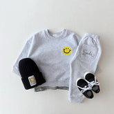 Smile Oversized Sweatshirt Outfit - Hippo Boutique