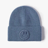 Cashmere Adult Smiley Beanie Winter hat/embroidered/smiley/tuque/hat/winter/gift/beanie/women/men