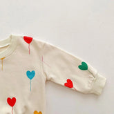 Heart Balloons 2 piece baby set - Hippo Boutique