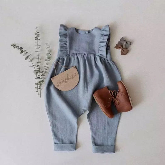 Sleeveless Ruffled Jumpsuit - Hippo Boutique