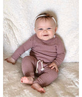 Cotton Waffle Knit Outfit - Hippo Boutique
