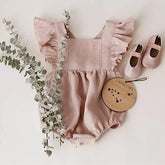 Ruffled Sleeve bubble Romper Dress - Hippo Boutique