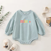 Baby girl mini Oversized Sweatshirt Romper/baby clothes/baby sweatshirt/bubble/baby sweater/baby gift/onesie/baby shower