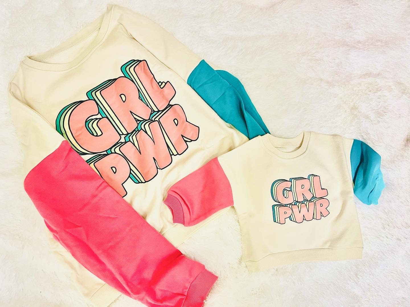 Girl Power Womens Sweatshirt - Hippo Boutique