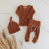 Cotton Waffle Knit Outfit - Hippo Boutique