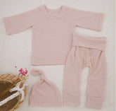Cotton Waffle Knit Outfit - Hippo Boutique