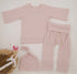 Cotton Waffle Knit Outfit - Hippo Boutique