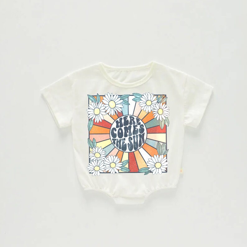 Sun Baby t-shirt bubble Romper/baby clothes/baby onesie/retro/baby bubble onesie/baby birthday/baby gift/baby shower/infant/summer