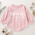 Small Town Girl Baby Oversized Sweatshirt Romper/baby clothes/baby sweatshirt/bubble/baby sweater/baby gift/onesie/baby shower