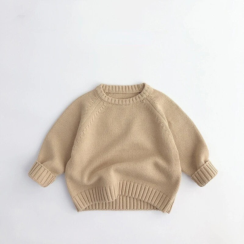 Cotton knit Baby and kids fall sweater/baby sweatshirt/baby gift/baby shower/baby clothes/knit sweater/kids/toddler/crewneck