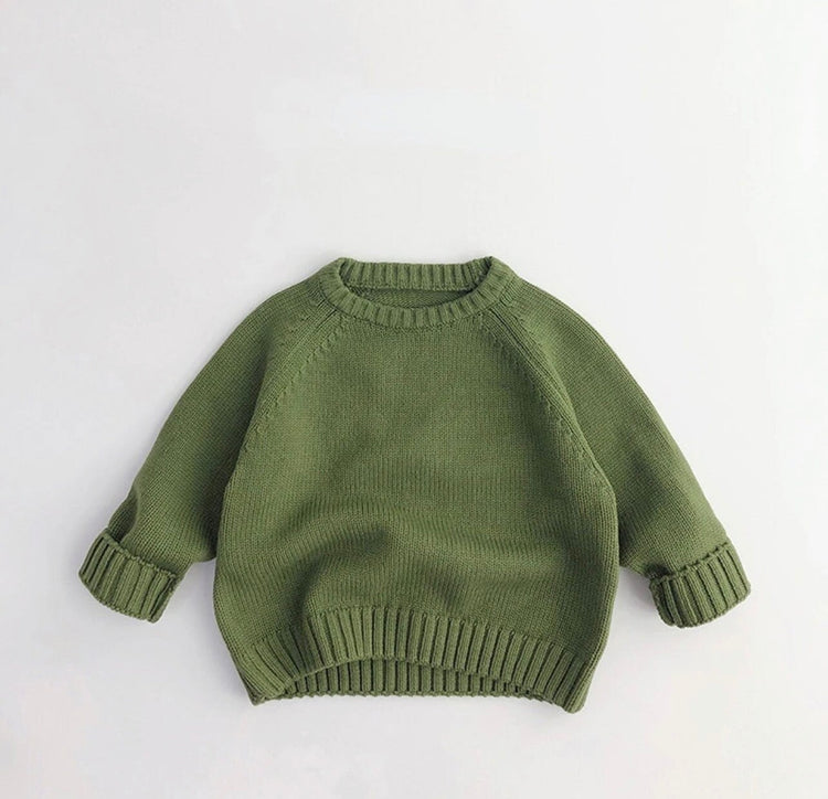 Cotton knit Baby and kids fall sweater/baby sweatshirt/baby gift/baby shower/baby clothes/knit sweater/kids/toddler/crewneck