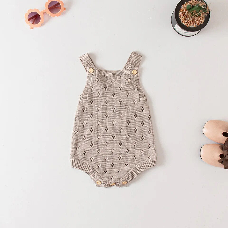 Baby knitted Coverall ROMPER Onesie/infant/baby onesie/baby clothes/Summer/bodysuit/baby girl/soft/jumpsuit/baby shower/gift