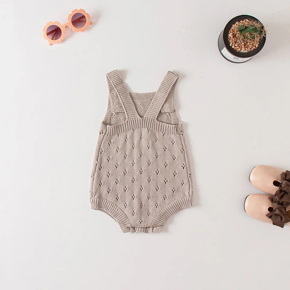 Baby knitted Coverall ROMPER Onesie/infant/baby onesie/baby clothes/Summer/bodysuit/baby girl/soft/jumpsuit/baby shower/gift