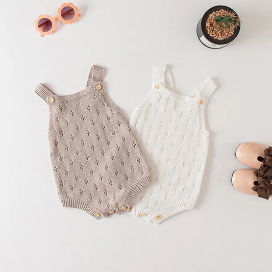 Baby knitted Coverall ROMPER Onesie/infant/baby onesie/baby clothes/Summer/bodysuit/baby girl/soft/jumpsuit/baby shower/gift