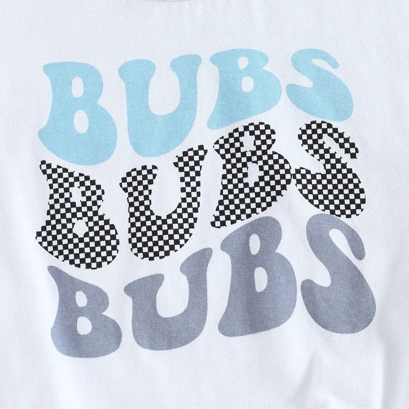 T-shirt Bubble Romper - Pastel Seashell