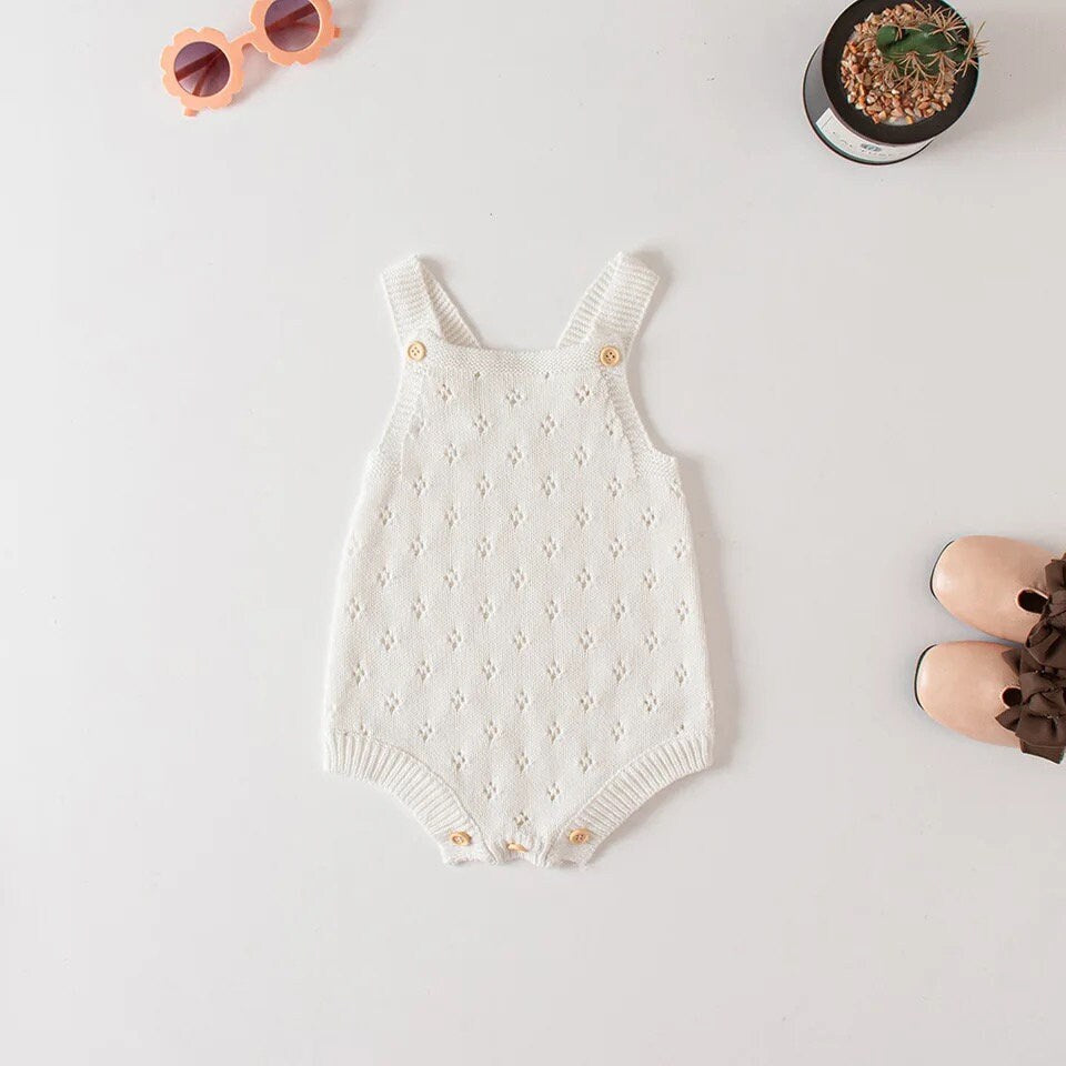 Baby knitted Coverall ROMPER Onesie/infant/baby onesie/baby clothes/Summer/bodysuit/baby girl/soft/jumpsuit/baby shower/gift
