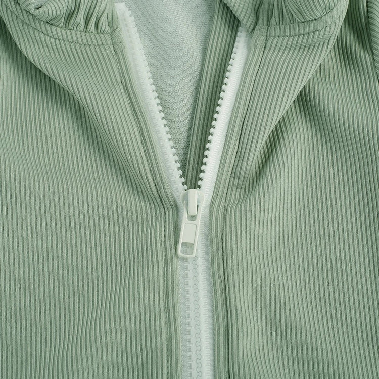 Zip Up Long Sleeve Rash Guards - Hippo Boutique