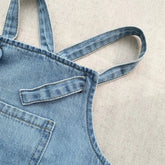 Baby And toddler sleeveless denim bubble romper bodysuit, infant, onesie, beach outfit, summer, jean,
