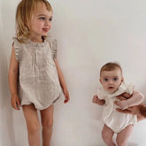 Baby and toddler sleeveless ruffle ROMPER bodysuit, infant, outfit, Sumer, onesie, jumpsuit, baby girl, baby boy