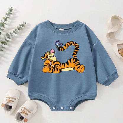 Tigger baby Sweatshirt Romper bodysuit / baby clothes / baby boy girl / infant / baby gift / onesie / fall / cartoon / newborn