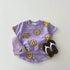 Baby and kids Summer smiley cotton Clothing set Toddler Clothes, outfit, shirt, shorts, summer, retro, shorts - Hippo Boutique