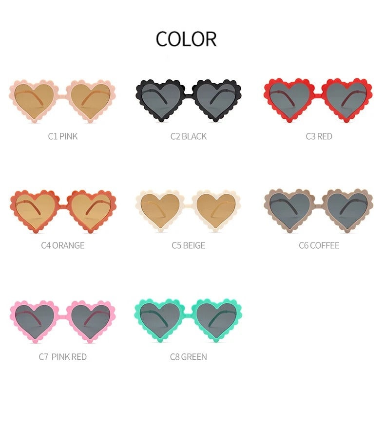Heart Sunglasses - Hippo Boutique