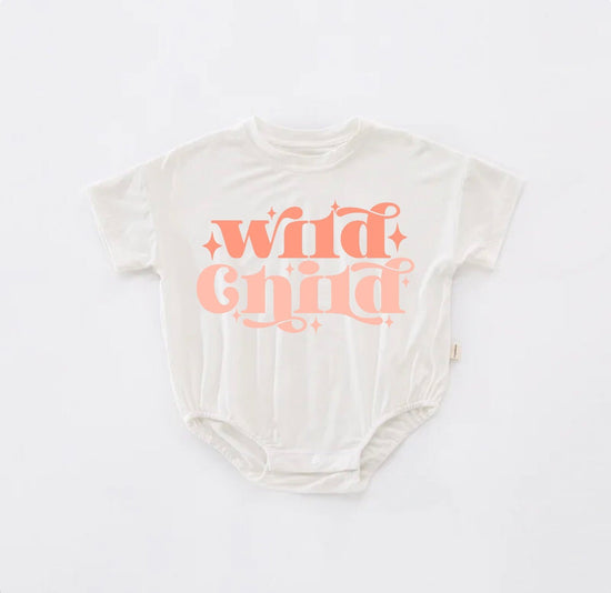 Wild Child Baby and kids t-shirt bubble ROMPER bodysuit/baby clothes/baby onesie/shirt/bubble onesie/onesie/baby gift/infant/summer