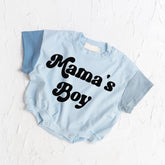 Newborn baby and kids Mama’a Boy SHORT sleeve ROMPER bodysuit, Crewneck, summer wear, cotton clothes SOFT onesie, infant, baby boy