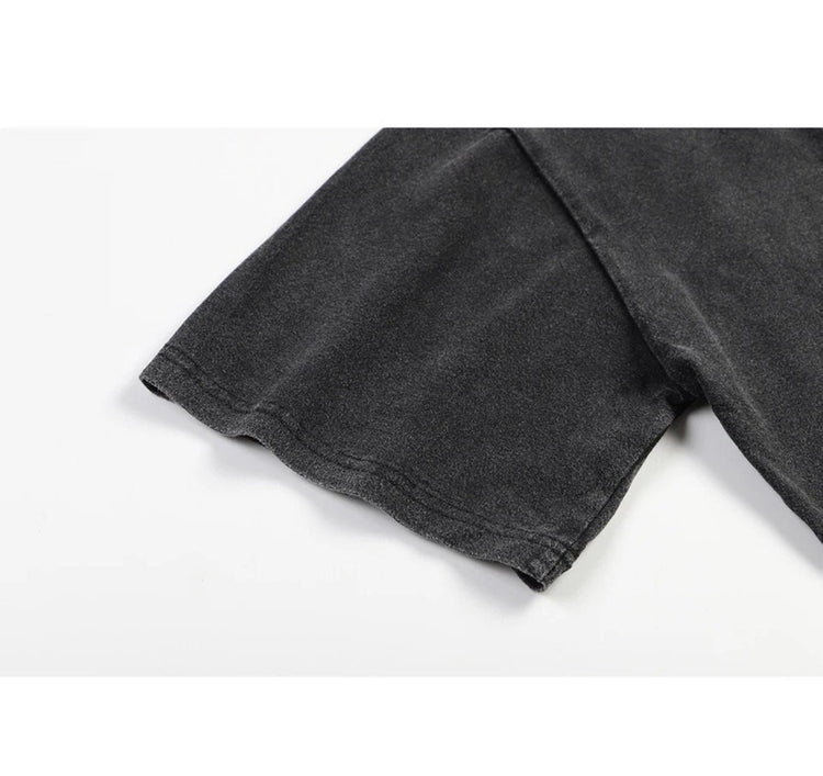 Motivational Back Stone Washed Oversized Tshirts - Hippo Boutique