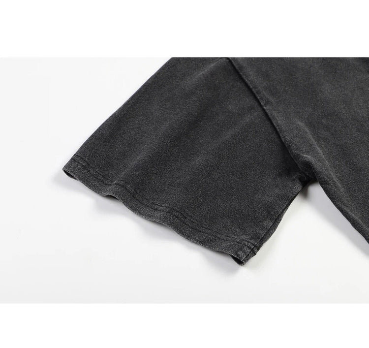 Motivational Back Stone Washed Oversized Tshirts - Hippo Boutique