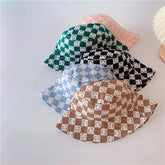Checkered Smile Buckets Hats - Hippo Boutique