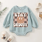 Stay Groovy Retro Sweater Romper - Hippo Boutique