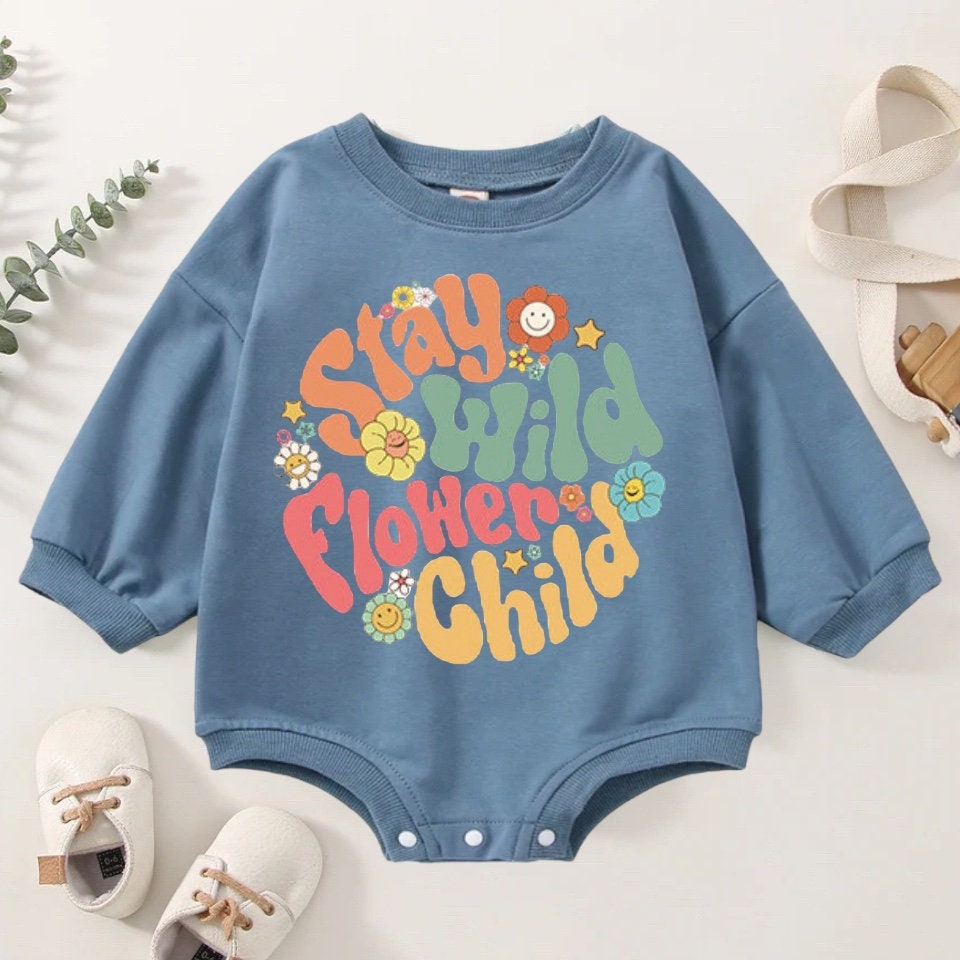 Stay Wild Sweatshirt Romper