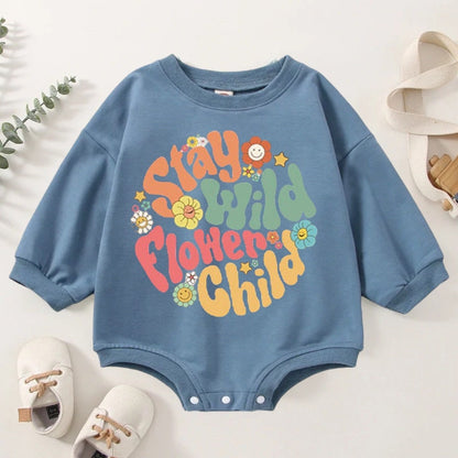 Stay Wild Sweatshirt Romper