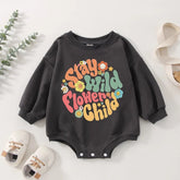 Stay Wild Sweatshirt Romper