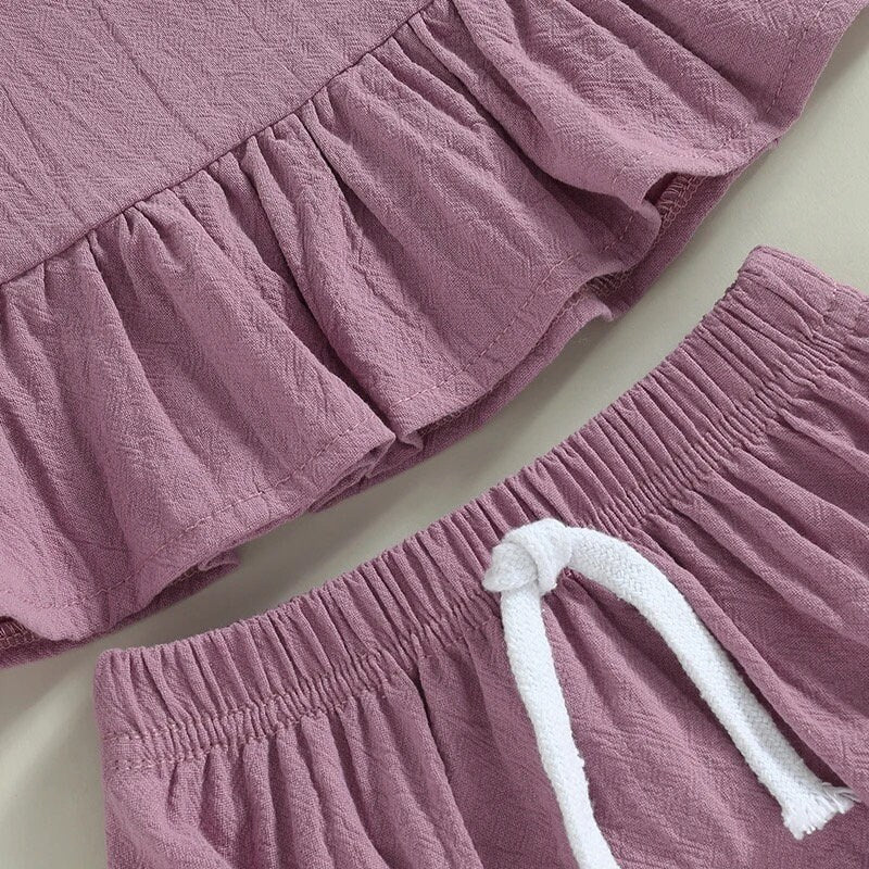 Checkered Ruffled Tank Set - Hippo Boutique