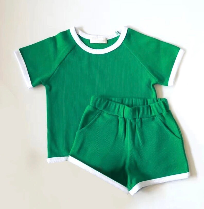 Colorblock T-Shirt & Shorts Set - Hippo Boutique
