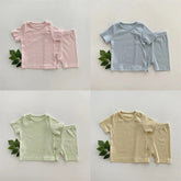 Baby and kids unisex Ribbed Bamboo Clothing set, outfit, shirt, shorts, summer, baby girl, baby gift, newborn, tshirt, crewneck, baby boy - Hippo Boutique